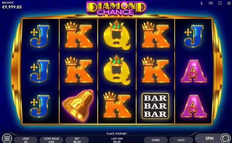 Diamond Chance  Real Money Slot made by Endorphina - Main Screen Reels