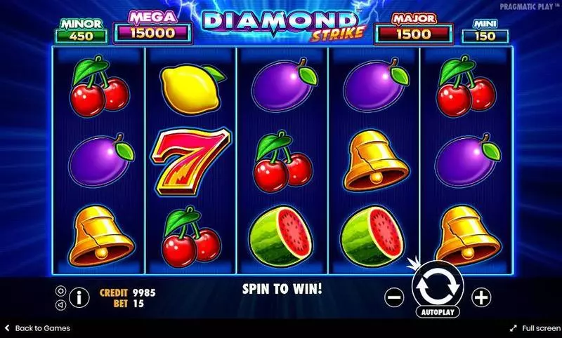 Diamond Strike  Real Money Slot made by Pragmatic Play - Main Screen Reels