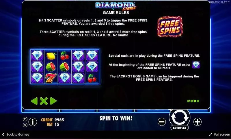 Diamond Strike  Real Money Slot made by Pragmatic Play - Bonus 2