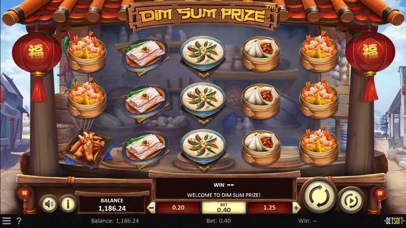 Dim Sum Prize  Real Money Slot made by BetSoft - Main Screen Reels