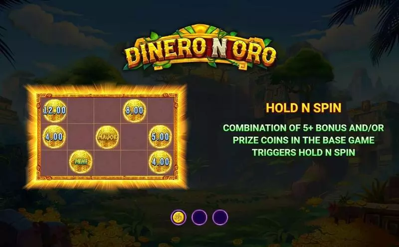 Dinero N Oro  Real Money Slot made by Wizard Games - Introduction Screen