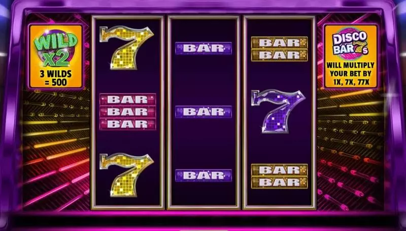 Disco Bar 7s  Real Money Slot made by Booming Games - Main Screen Reels