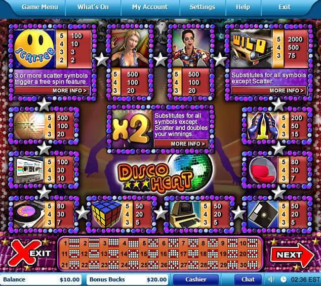 Disco Heart  Real Money Slot made by Leap Frog - Info and Rules