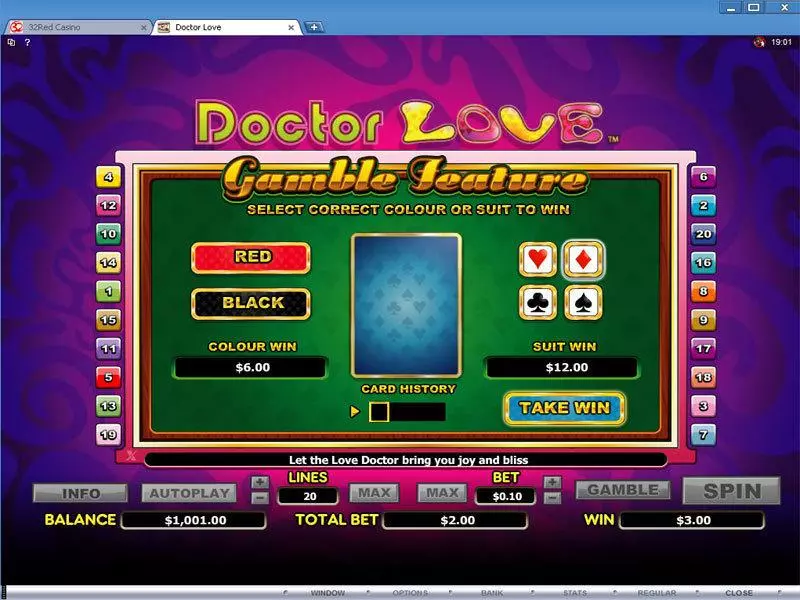 Doctor Love  Real Money Slot made by Microgaming - Gamble Screen