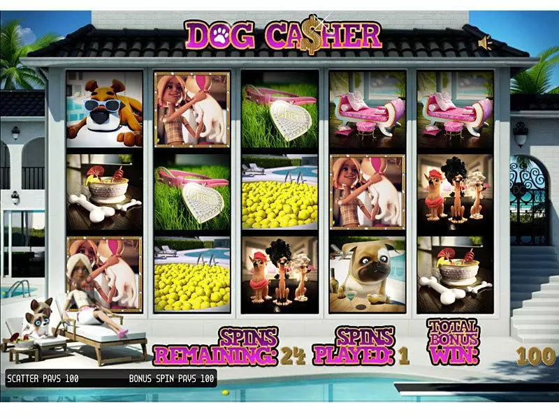 Dog Ca$her  Real Money Slot made by Sheriff Gaming - Bonus 1