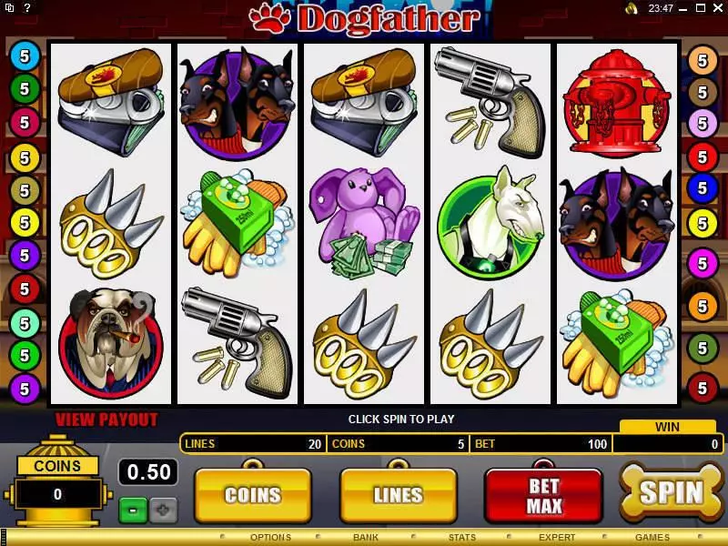 Dogfather  Real Money Slot made by Microgaming - Main Screen Reels
