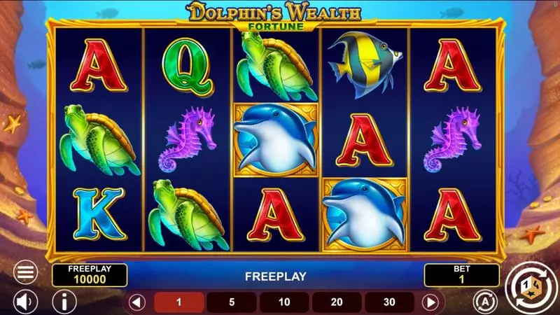 Dolphin's Wealth Fortune  Real Money Slot made by 1Spin4Win - Winning Screenshot