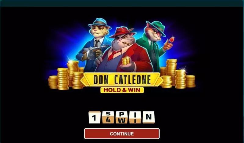 Don Catleone - Hold And Win  Real Money Slot made by 1Spin4Win - Introduction Screen