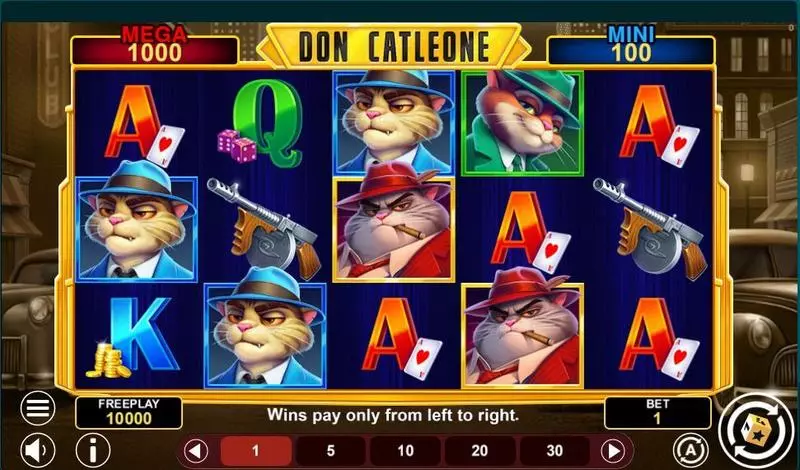 Don Catleone - Hold And Win  Real Money Slot made by 1Spin4Win - Main Screen Reels