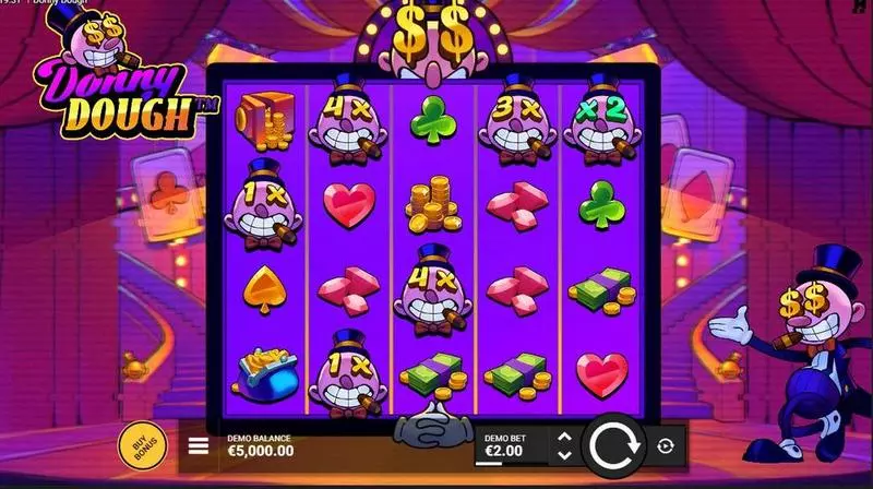 Donny Dough  Real Money Slot made by Hacksaw Gaming - Main Screen Reels