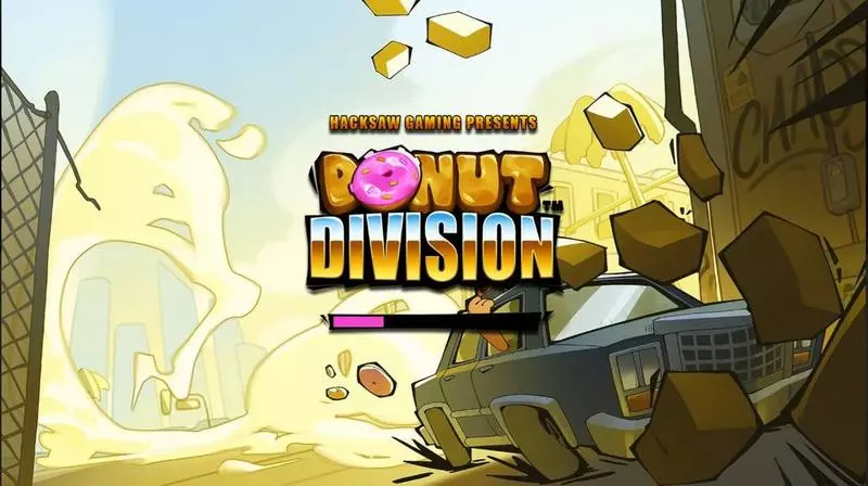 Donut Division  Real Money Slot made by Hacksaw Gaming - Introduction Screen