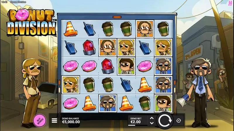 Donut Division  Real Money Slot made by Hacksaw Gaming - Main Screen Reels
