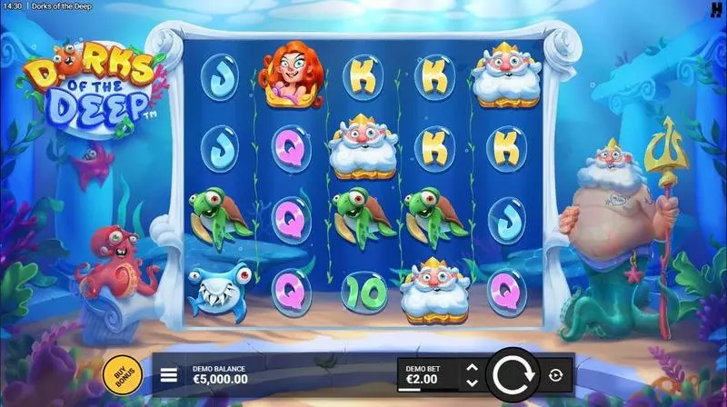 Dorks Of The Deep  Real Money Slot made by Hacksaw Gaming, - Main Screen Reels