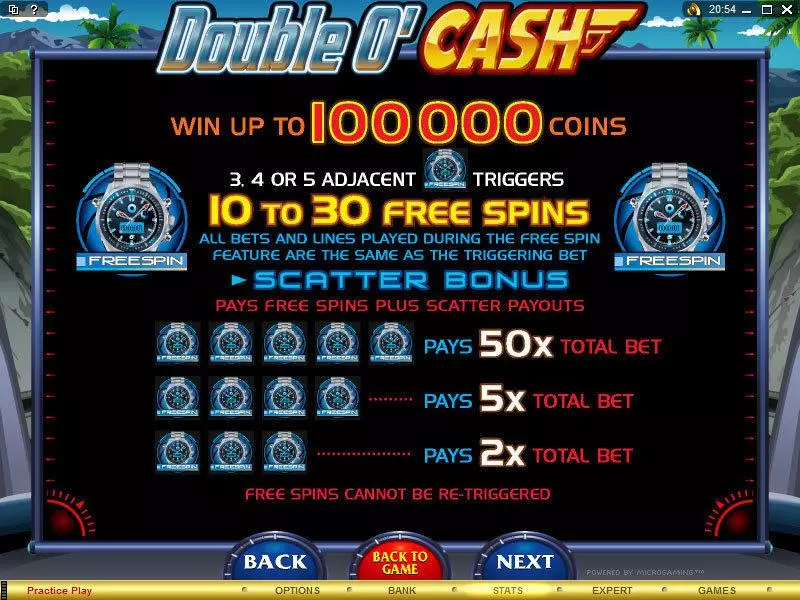 Double O'Cash  Real Money Slot made by Microgaming - Info and Rules