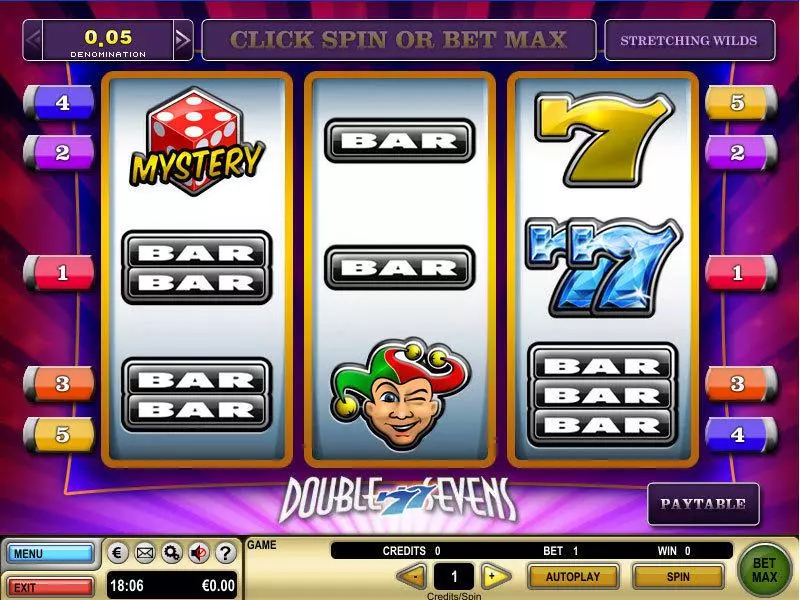 Double Sevens  Real Money Slot made by GTECH - Main Screen Reels