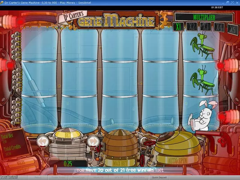 Dr Carter's Gene Machine  Real Money Slot made by bwin.party - Bonus 4