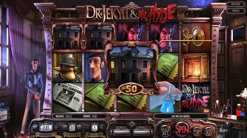 Dr. Jekyll & Mr.Hyde  Real Money Slot made by BetSoft - Introduction Screen