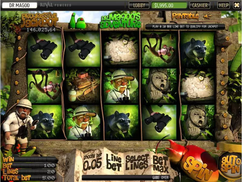 Dr. Magoo's Adventure  Real Money Slot made by StakeLogic - Main Screen Reels