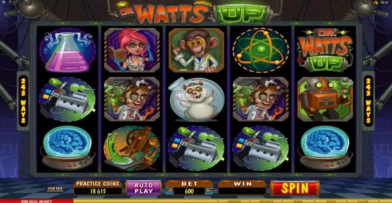 Dr. Watts Up  Real Money Slot made by Microgaming - Main Screen Reels