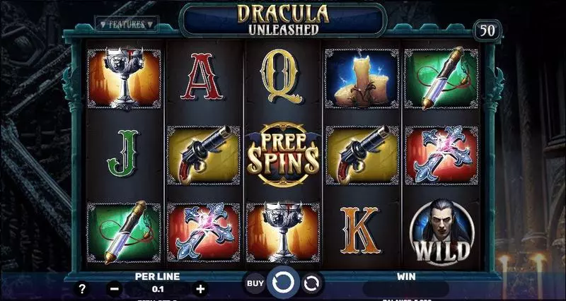 Dracula – Unleashed  Real Money Slot made by Spinomenal - Main Screen Reels