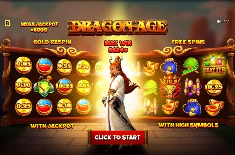 Dragon Age Hold and Win  Real Money Slot made by BGaming - Introduction Screen