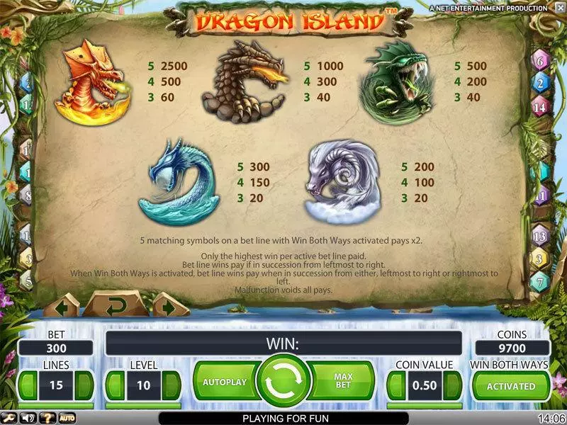 Dragon Island  Real Money Slot made by NetEnt - Info and Rules
