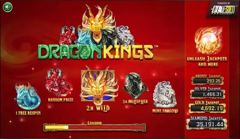 Dragon Kings  Real Money Slot made by BetSoft - Info and Rules