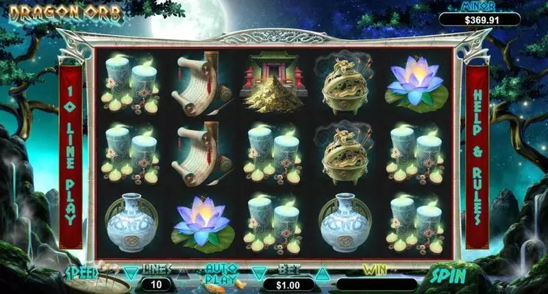 Dragon Orb  Real Money Slot made by RTG - Main Screen Reels