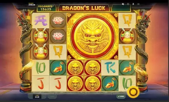 Dragon's Luck MegaWays  Real Money Slot made by Red Tiger Gaming - Main Screen Reels