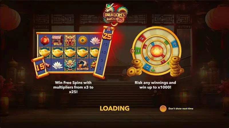 Dragon's Lucky 25  Real Money Slot made by Mascot Gaming - Info and Rules