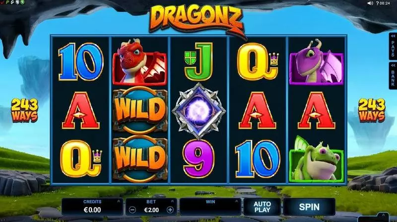 Dragonz  Real Money Slot made by Microgaming - Introduction Screen
