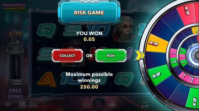 DREAMSHOCK: JACKPOT X  Real Money Slot made by Mascot Gaming - Introduction Screen