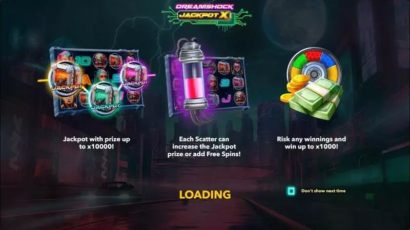 DREAMSHOCK: JACKPOT X  Real Money Slot made by Mascot Gaming - Info and Rules