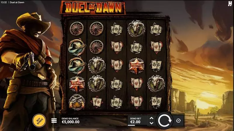 Duel At Dawn  Real Money Slot made by Hacksaw Gaming - Main Screen Reels
