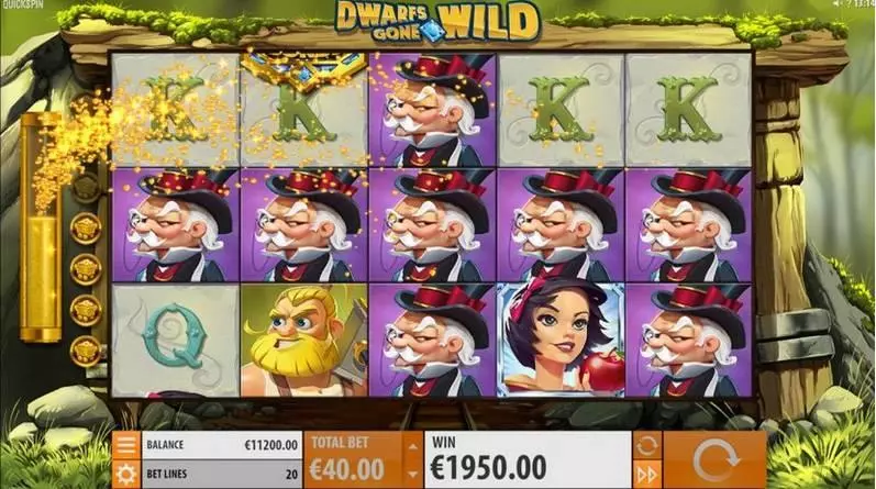 Dwarfs Gone Wild  Real Money Slot made by Quickspin - Bonus 1
