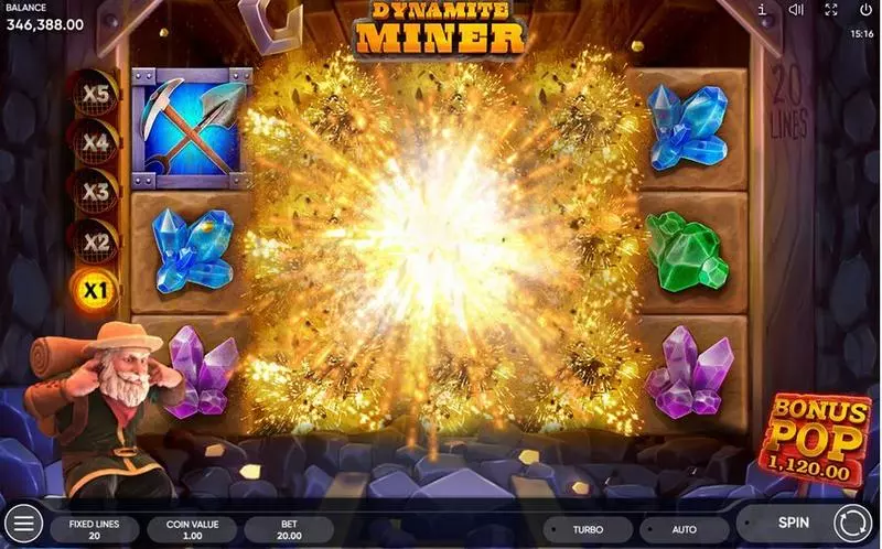 Dynamite Miner  Real Money Slot made by Endorphina - Bonus 1