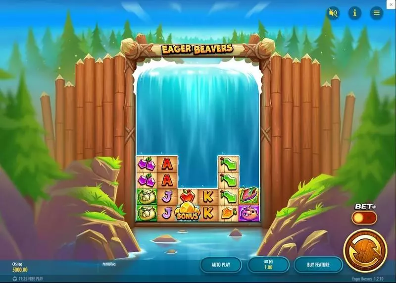 Eager Beavers  Real Money Slot made by Thunderkick - Main Screen Reels