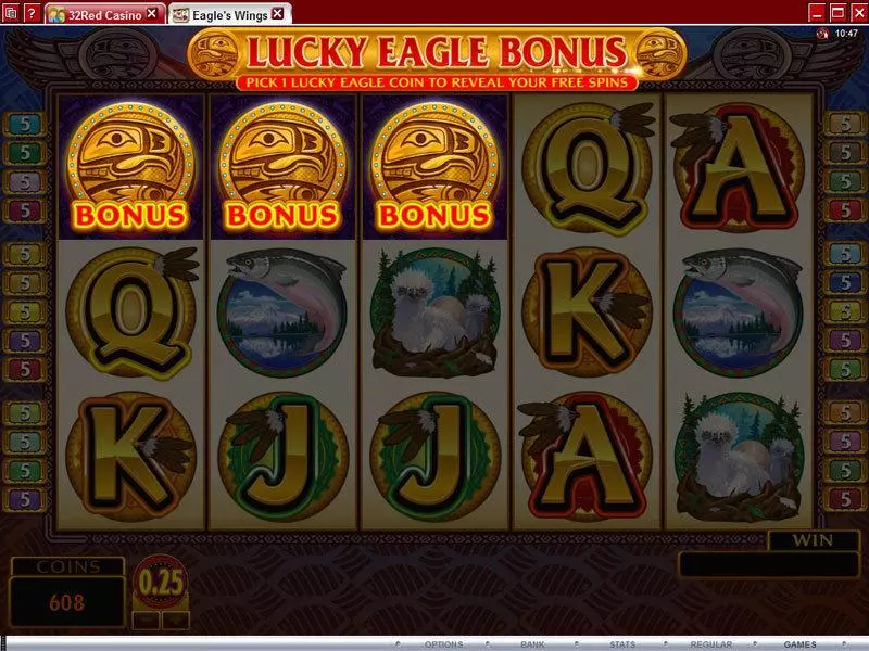 Eagle's Wings  Real Money Slot made by Microgaming - Bonus 1