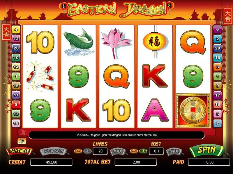 Eastern Dragon  Real Money Slot made by bwin.party - Main Screen Reels