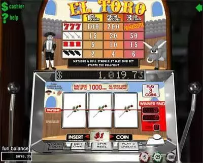 El Toro  Real Money Slot made by RTG - Main Screen Reels
