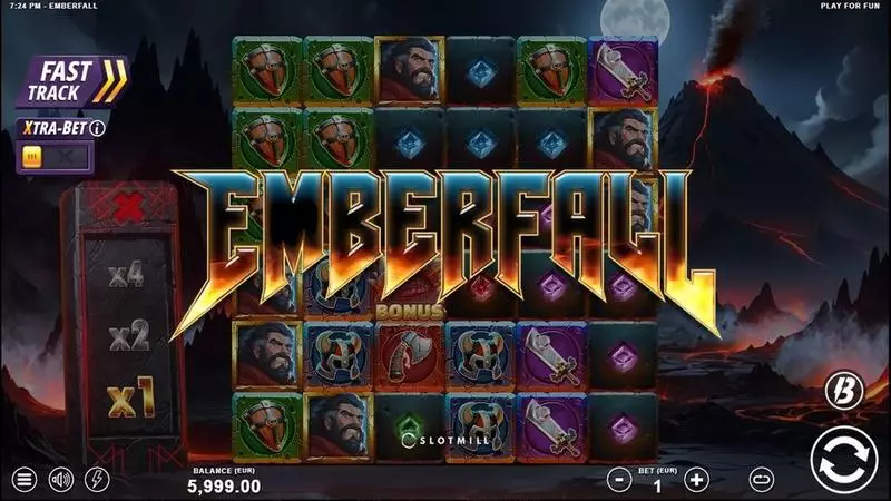 Emberfall  Real Money Slot made by Slotmill - Introduction Screen