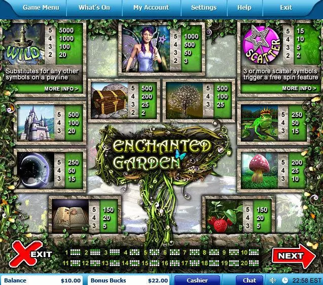 Enchanted Garden  Real Money Slot made by Leap Frog - Info and Rules