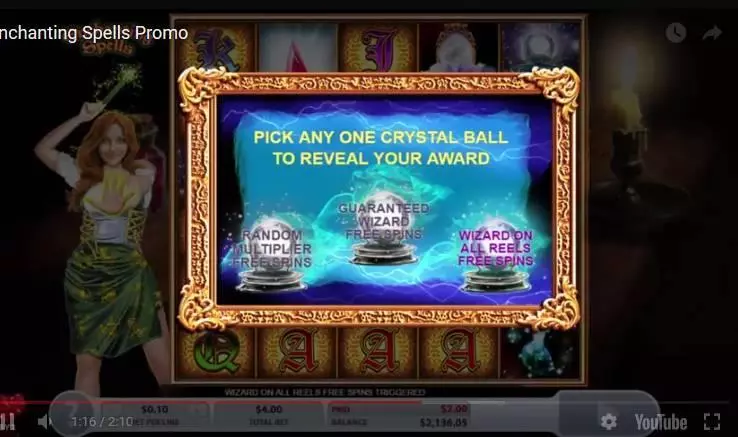 Enchanting Spells  Real Money Slot made by 2 by 2 Gaming - Free Spins Feature