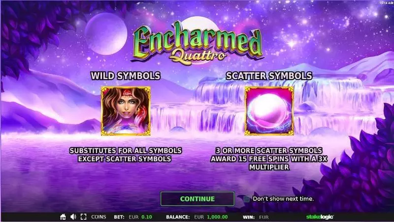 Encharmed Quattro  Real Money Slot made by StakeLogic - Info and Rules