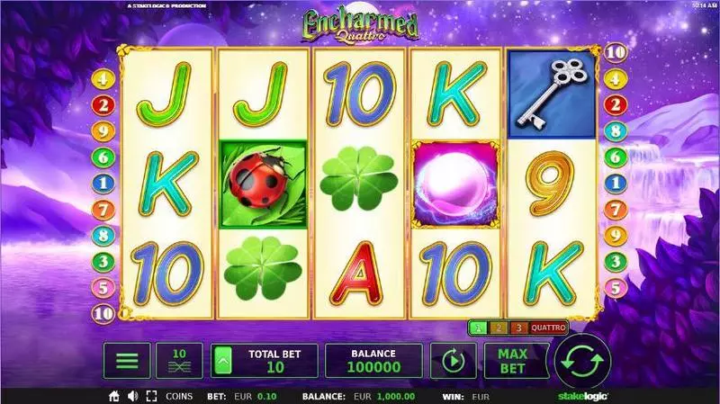 Encharmed Quattro  Real Money Slot made by StakeLogic - Main Screen Reels