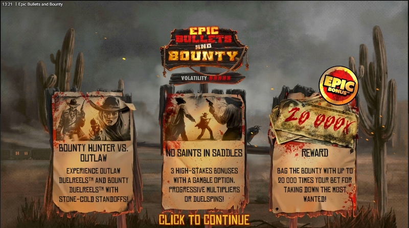 Epic Bullets and Bounty  Real Money Slot made by Hacksaw Gaming - Info and Rules