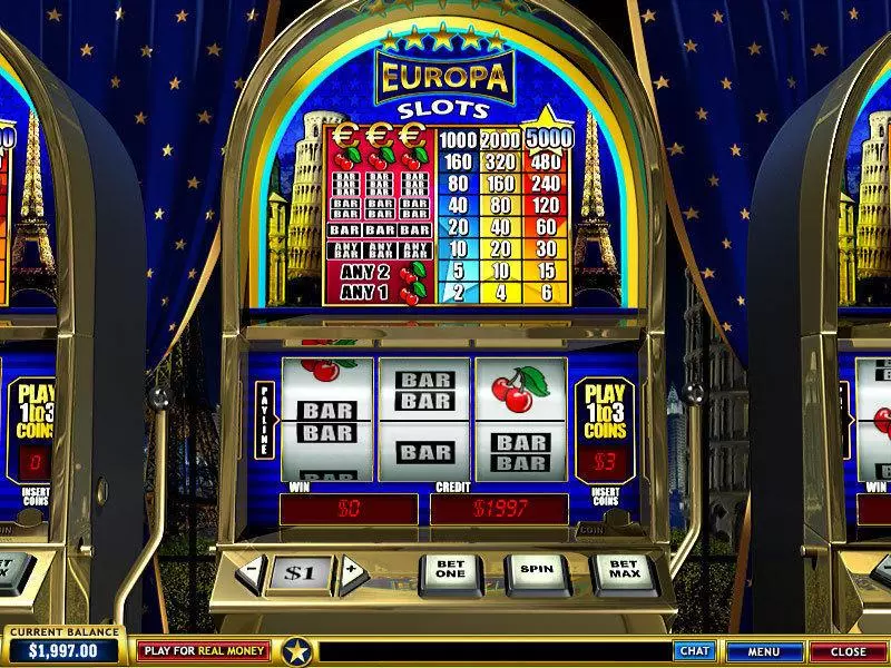 Europa  Real Money Slot made by PlayTech - Main Screen Reels