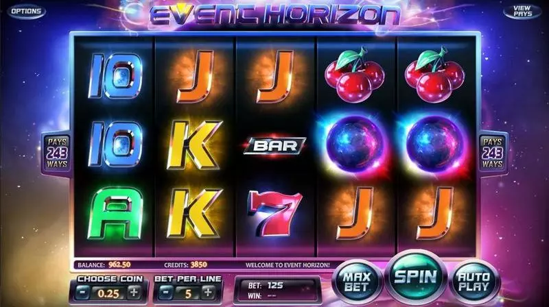 Event Horizon  Real Money Slot made by BetSoft - 