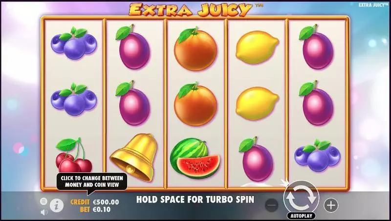 Extra Juicy  Real Money Slot made by Pragmatic Play - Main Screen Reels