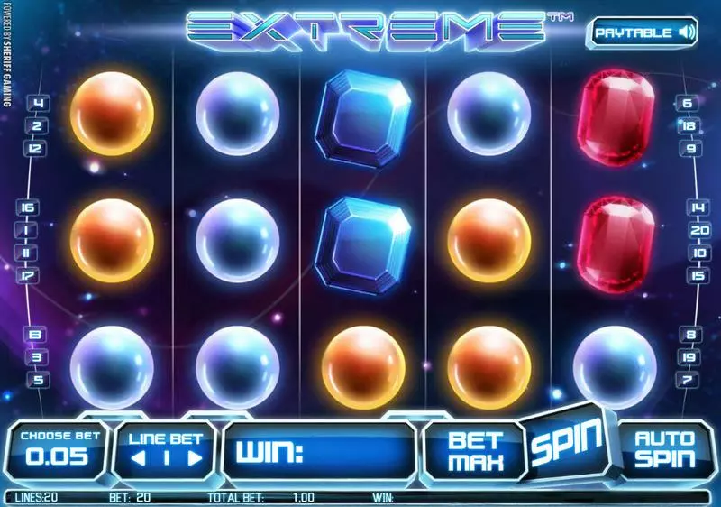 Extreme  Real Money Slot made by StakeLogic - Main Screen Reels